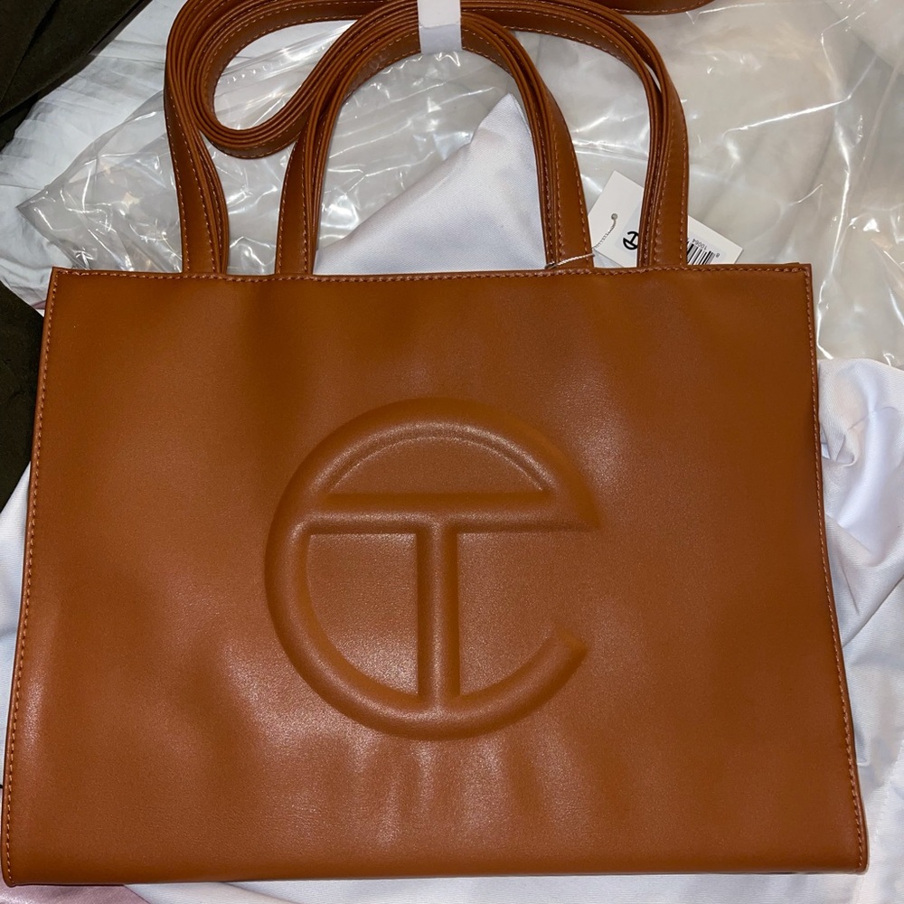 Medium tan telfar bag